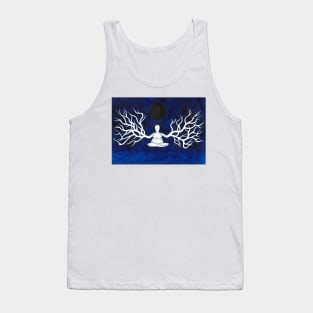 Mediation Under Dark Moon Tank Top